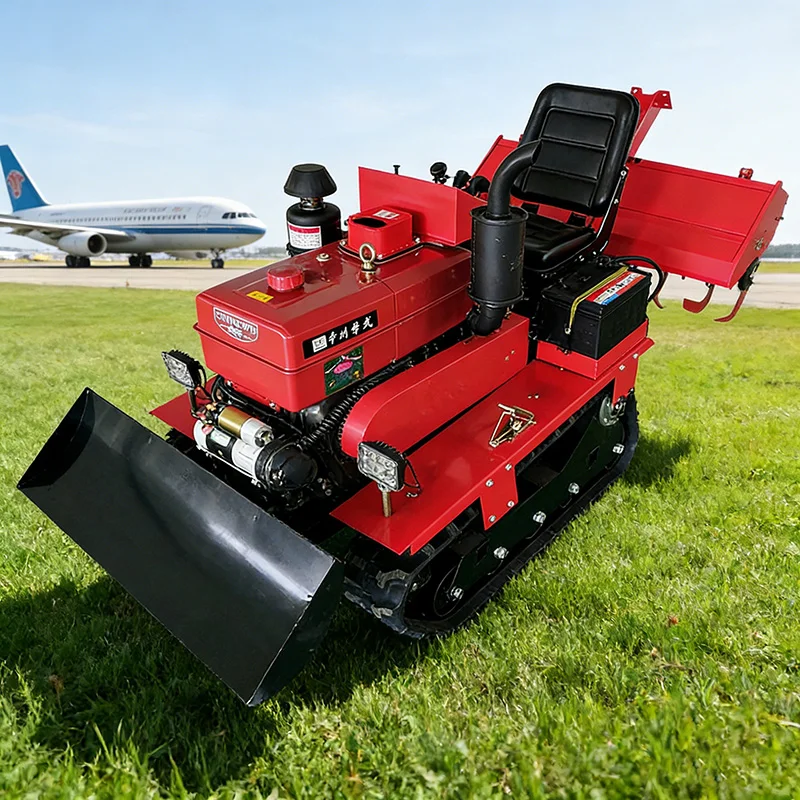 

Customized Multifunctional Small Crawler Rotary Tiller Mini Cultivator Tractor With Multiple Tools For Farm Plowing