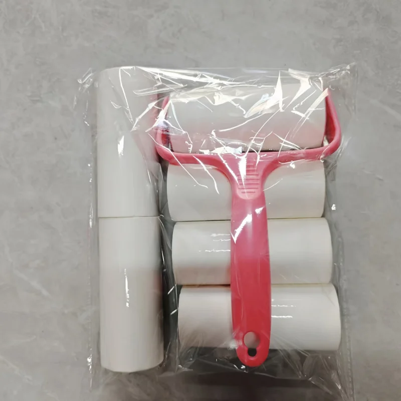 1 Handle + 6 Replacement Roll，360 Zhang，Velvet Brush Handheld Tissue Roll Brush Velvet Brush Clothes Lint Remover，Suitable for C