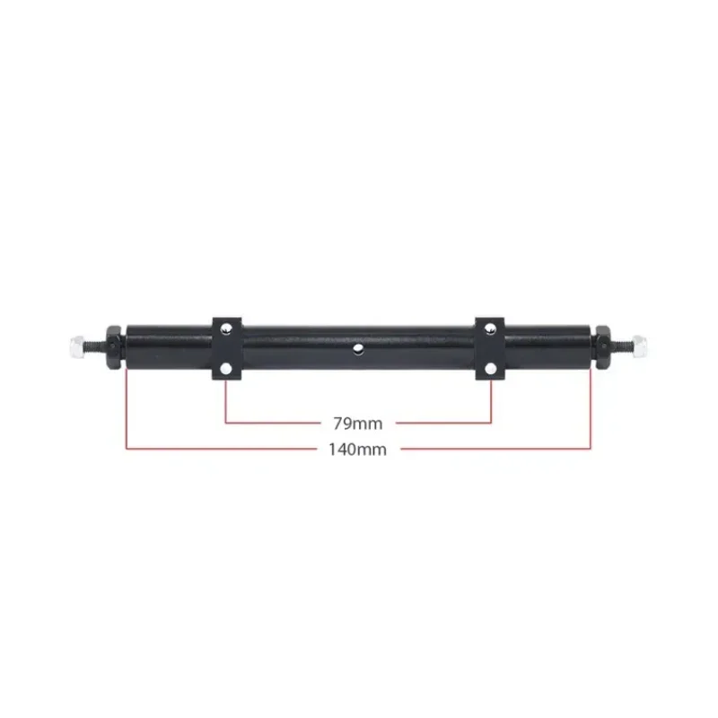 المحور الخلفي المعدني غير بالطاقة 120mm140mm لشاحنة مقطورة RC 1/14 Tamiya لتقوم بها بنفسك أجزاء ترقية التعديل