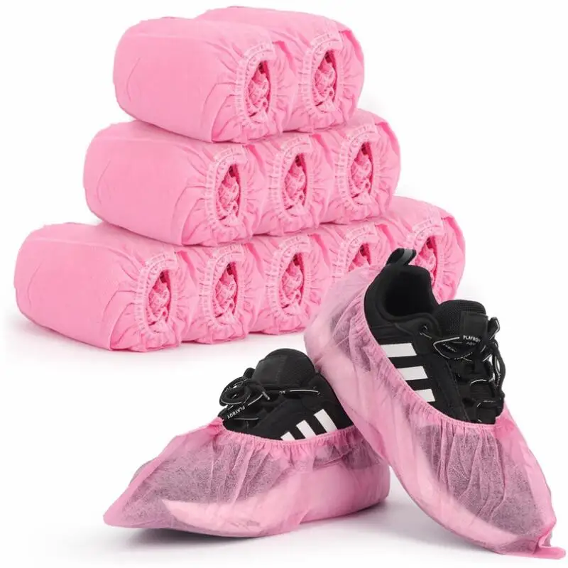 Shoe Covers Disposable 100PCS Non-Slip Boot Covers Durable Shoe Booties Covers for Indoor Home Construction Carpet Floor Travel