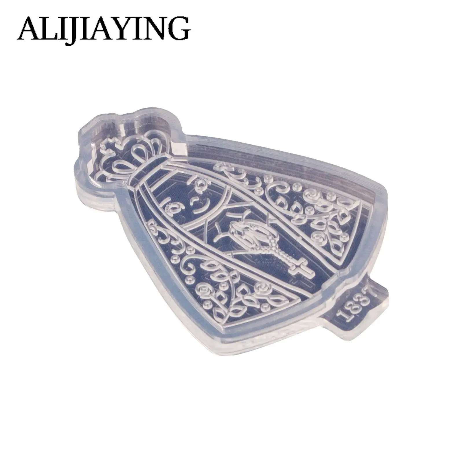 DY1837 Princess is Wearing A Wedding Dress Resin Molds Epoxy Crafting Silicone Mold, Chocolate Fondant Sugarcraft for Cake