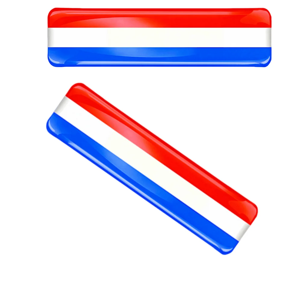 2 x adesivos de silicone em forma de cúpula 3D, bandeira nacional dos Países Baixos, para carro, motocicleta, capacete, celular, tablet,