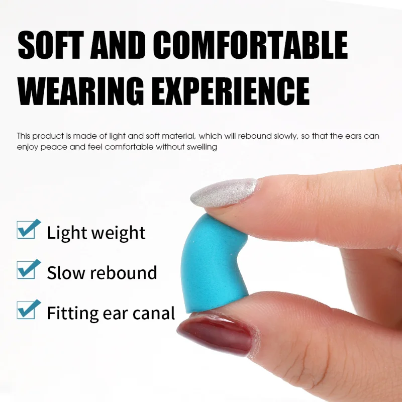 Soundproof Sleeping Ear Plugs Earplugs for Sleep Special Mute Soft Slow Rebound Student Anti-Noise Protection Anti Ronco Earplug