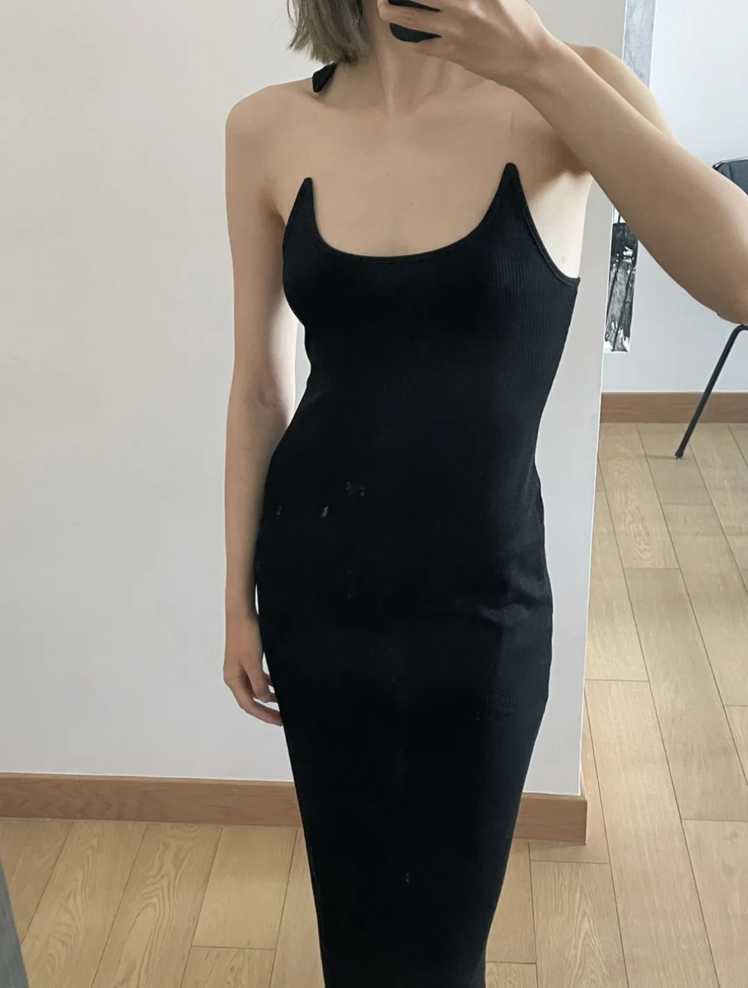 

Women Knitted Set Round Neck Sleeveless High Waist Slim Long Dress + Solid Color Vest Tops Casual Female Suits