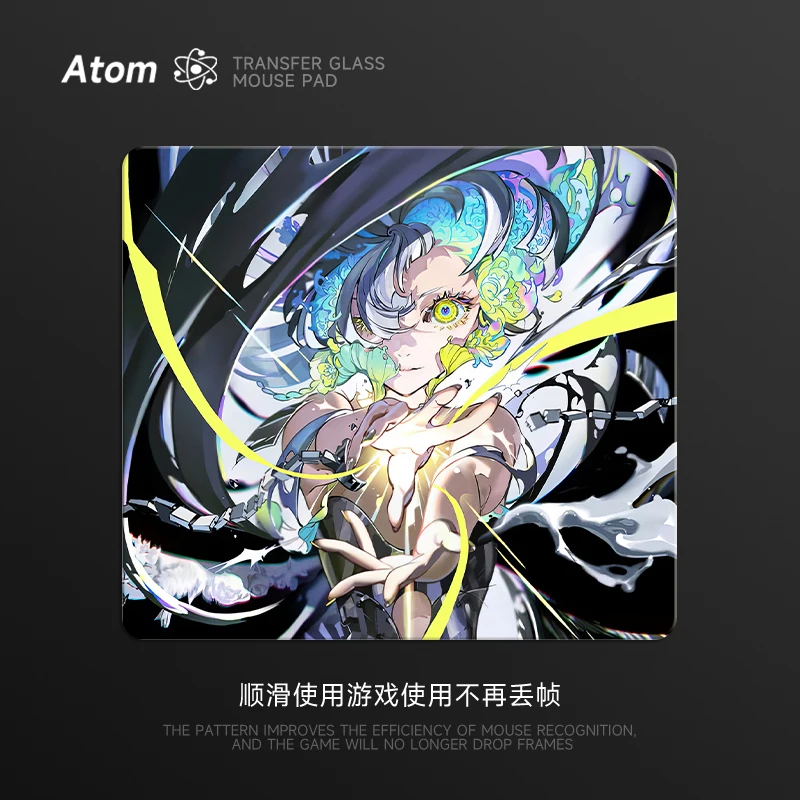 

Anime Glass Mouse Pad Large PV Tempered Upgraded Smooth FPS Esports Customized Desk Mat Gaming Mousepad PC Gamer Accessories