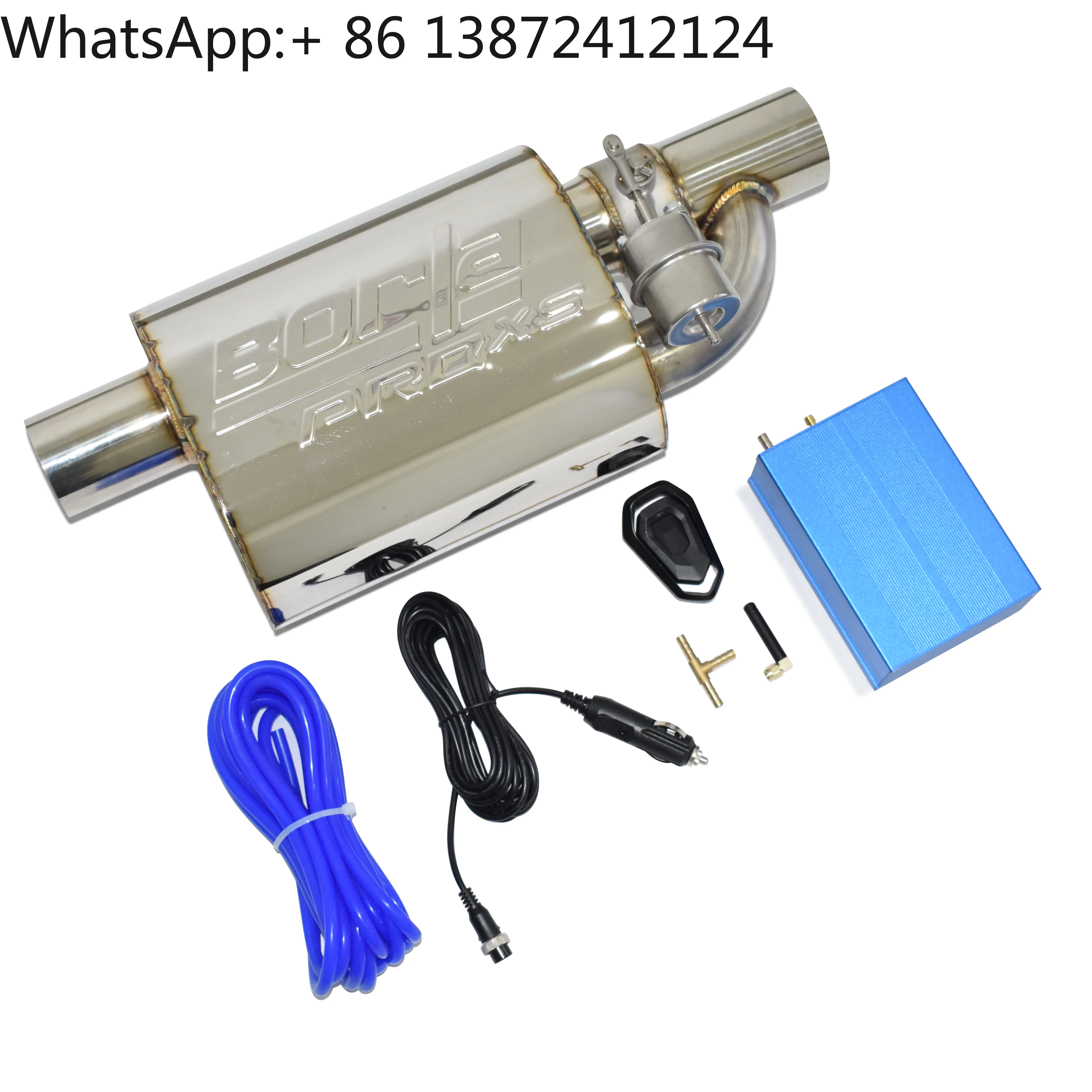 

DEX Car Valved Muffler Valvetronic Muffler Universal 2.5/3 Inch Stainless Steel Vacuum Valve Exhaust Controller Remote Set