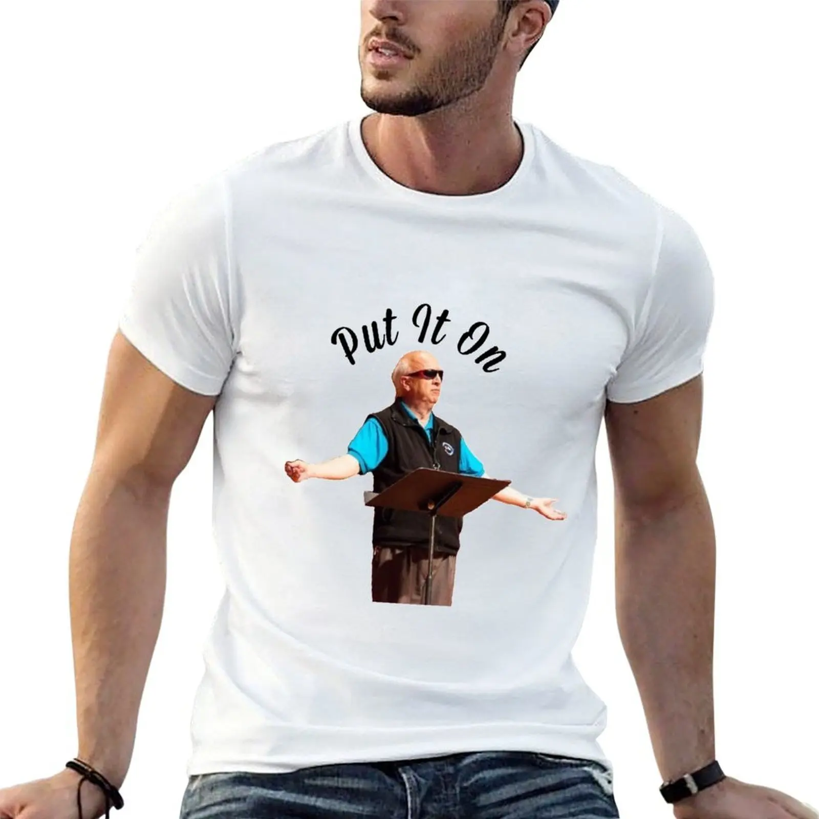 PUT IT ON - Mr Hall T-Shirt Blouse designer shirts mens graphic t-shirts funny