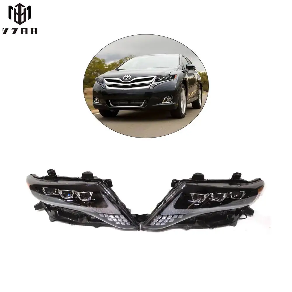 

High Quality Car Headlights For To Yo Ta VENZA 2008-2016 Upgrade And Modification Of Three Eye LED Lens Headlamp