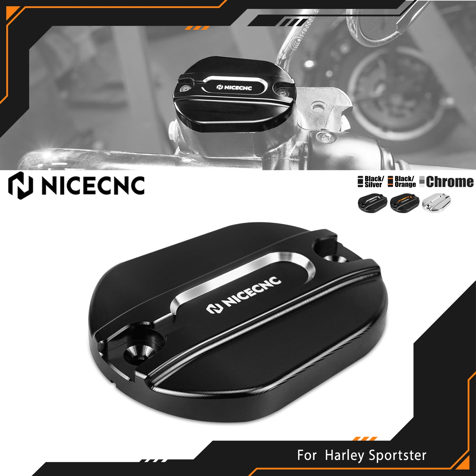 Для Harley Sportster 883 Low XL883L крышка переднего главного тормозного цилиндра Sportster 1200 Low XL1200L Seventy Two Forty Eight