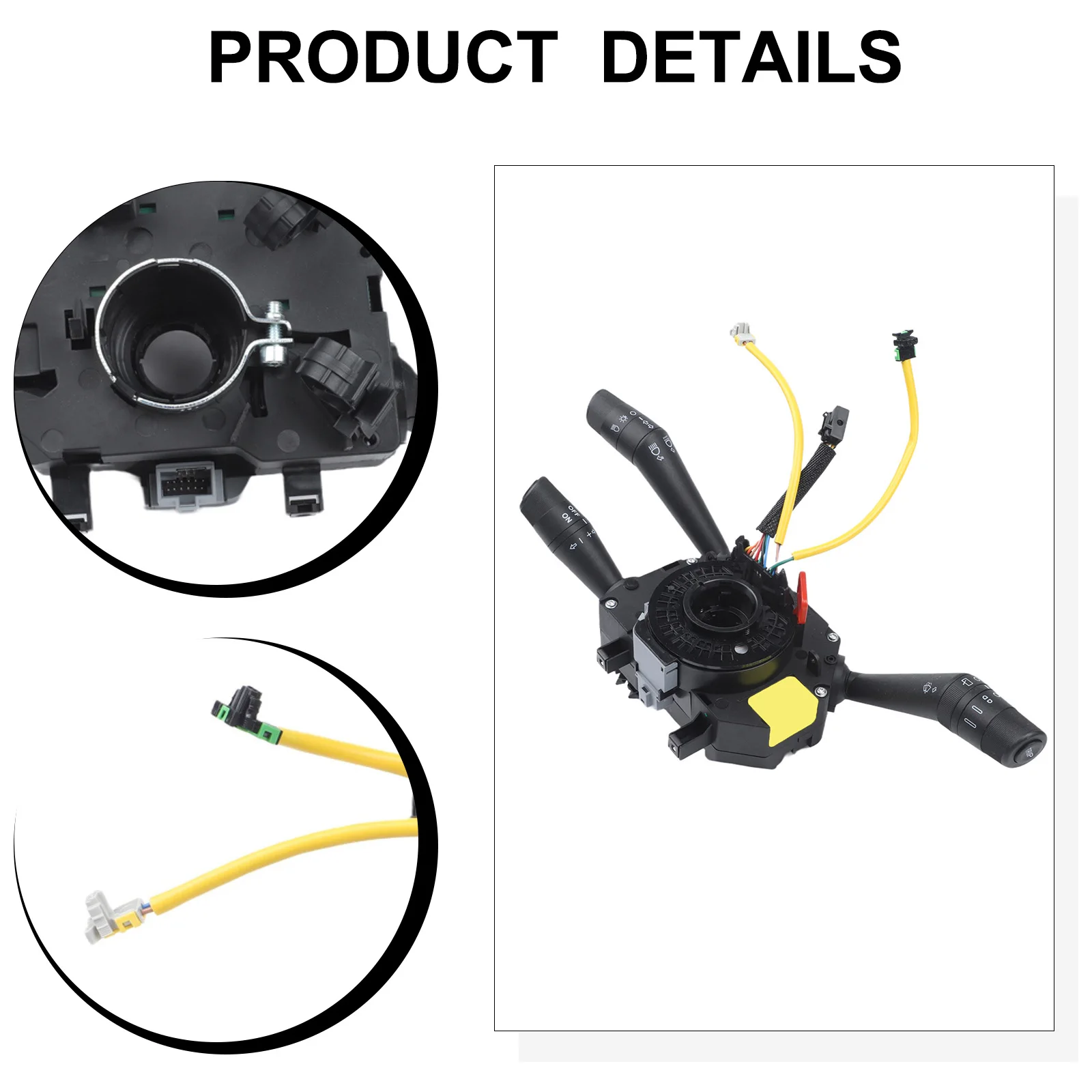 

Compatible Steering Column Combination Switch for For FIAT Grande Punto 2005-2012 Includes Light Deflector Function 735471939