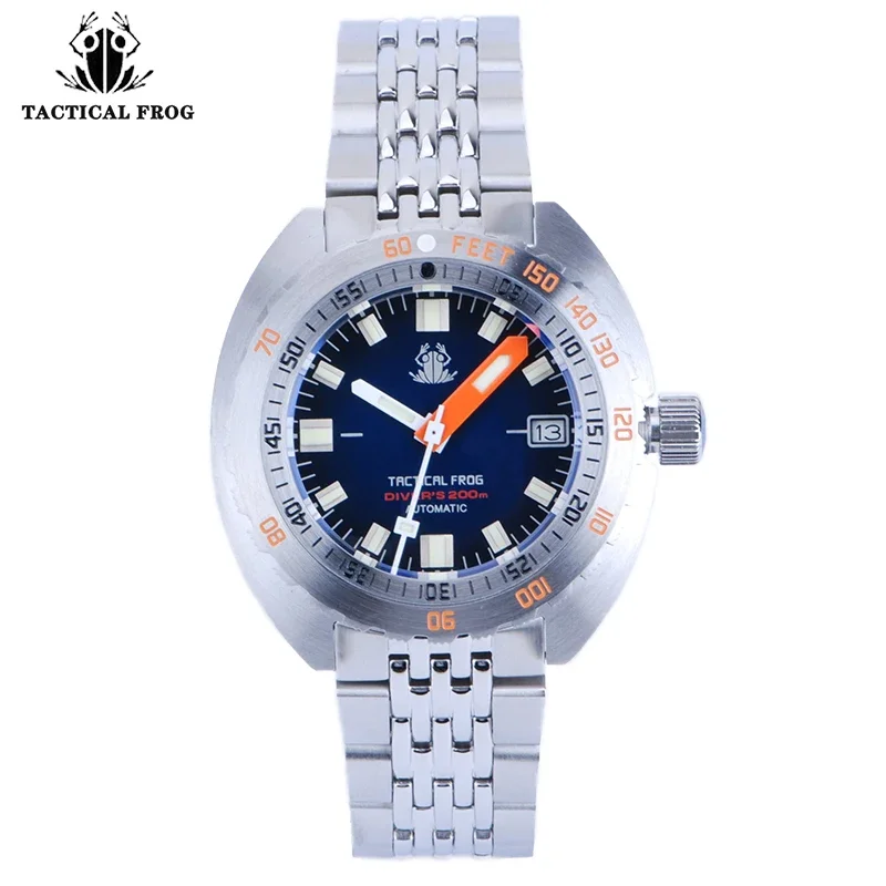 Tactical Frog SUB 300 Men Diver Watches C3 Luminous Sapphire Crystal 200M Waterproof NH35 Automatic Mechanical Wristwatches