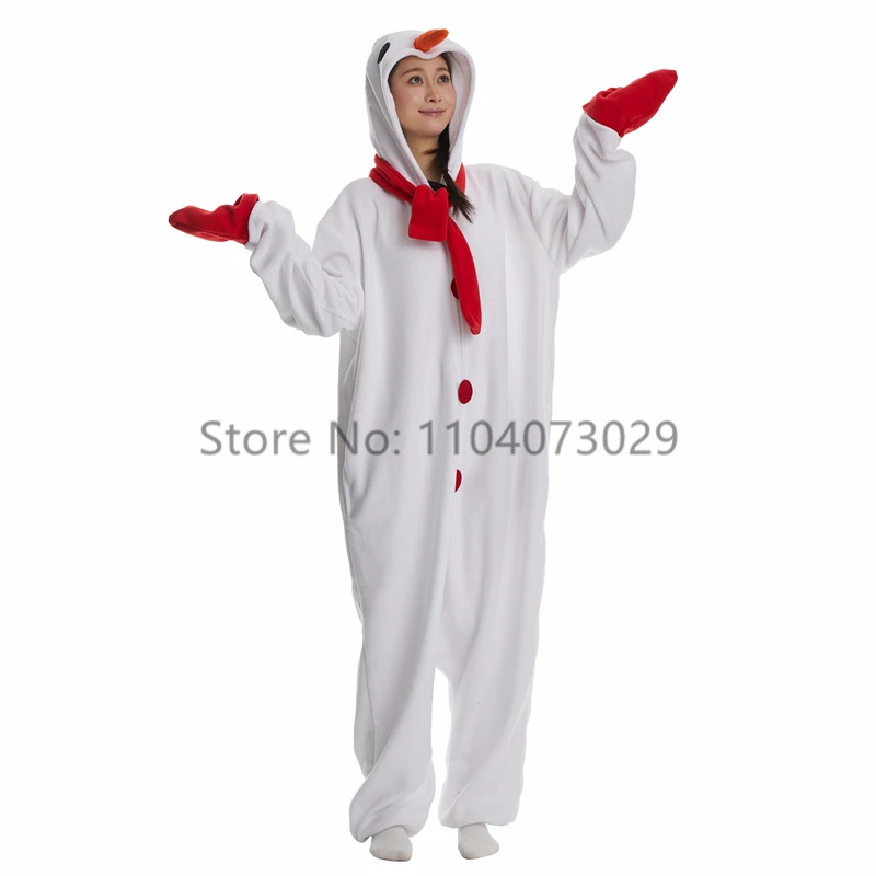 Onesieshow Animal Kigurumi Pyjamas Halloween Onesies Adult Cartoon White Pajama Cosplay Party Costume Women Homewear Christmas