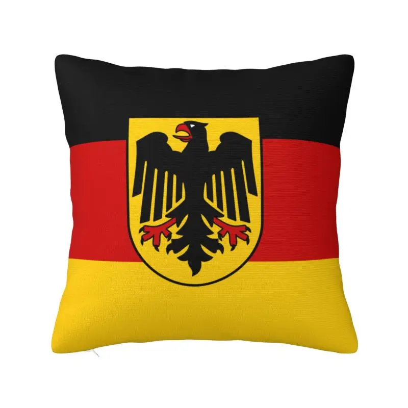 

Fashion Germany Flag Cushion Cover 45x45cm Polyester German Patriotic Pillow for Sofa Car Square Pillowcase Decoration