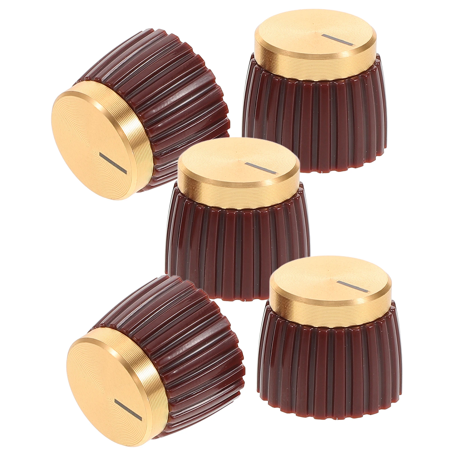 

5pcs Knob Cap for Guitar Dome Electric Audio Amplifiers Effect Pedal Control potentiometer knobs volume caps bass control