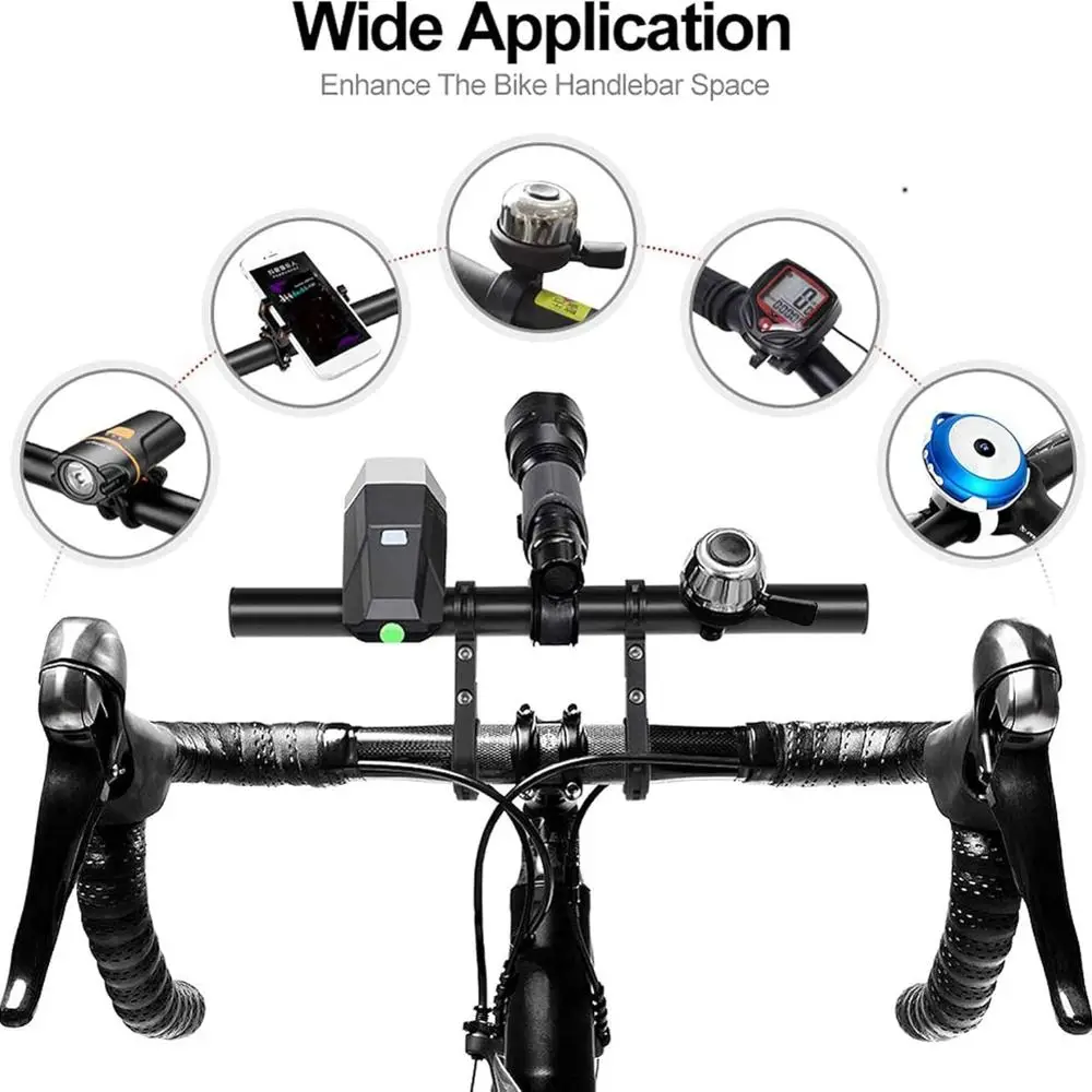 Aluminum Alloy Bike Handlebar Extender Multi-functional Universal Bicycle Handlebars Brackets Adjustable