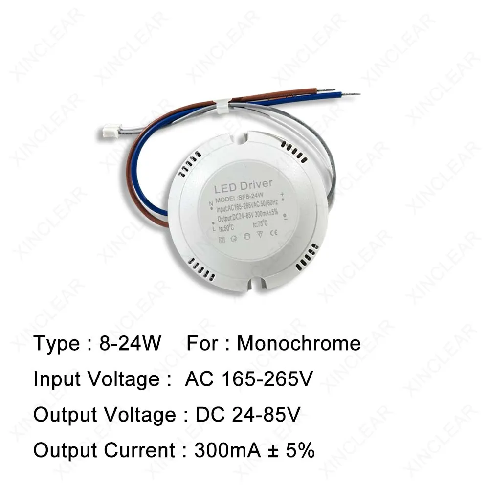 LED Driver AC165-265V To DC 24-80V 60V-130V Powers Supply Lighting Transformer For LED Ceiling Light Lamp 8W 12W 18W 24W 36W 40W