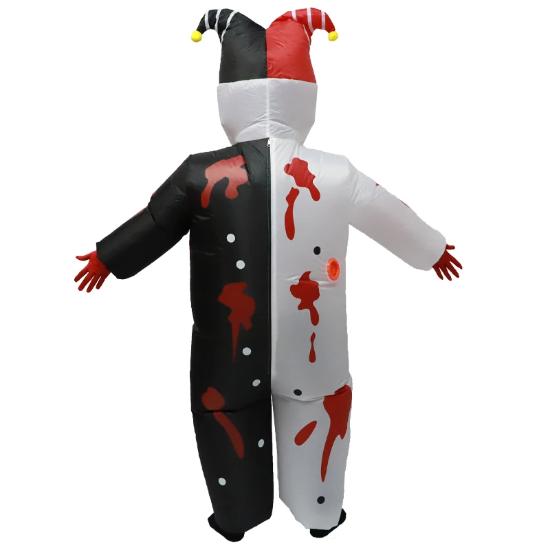 الكبار المهرجين الشريرة زي تأثيري موضوع حفلة كامل الجسم انفجار حفلة شخصية فستان الهالوين