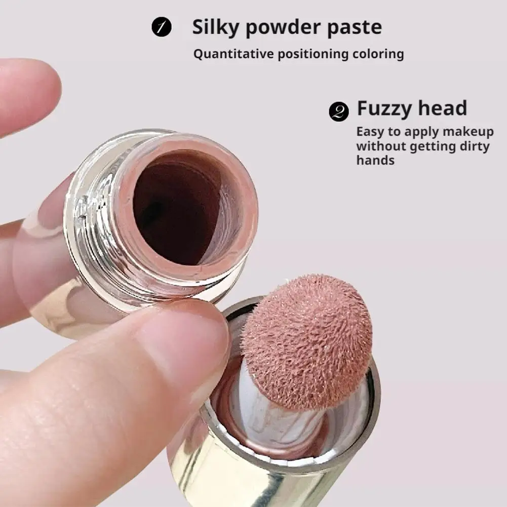 1szt Smoky Rose Blusher Stick Cream Smooth Cheek Tint Monochrome Nude Blush Natural Matte Pink Apricot Face Rouge Contour Makeup