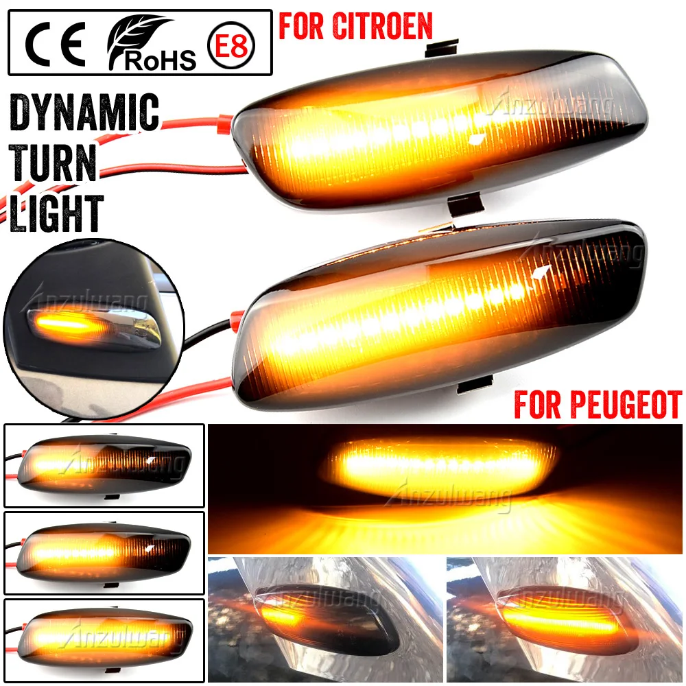 

LED Dynamic Car Blinker Side Marker Turn Signal Light Lamp Accessories For BMW E90 E91 E92 E93 E60 E87 E82 E46