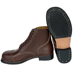 WW2 US Soldier Paratroopers Boots Retro Original Proportion Replica Original Boots Keep Warm Winter Parachute Boots