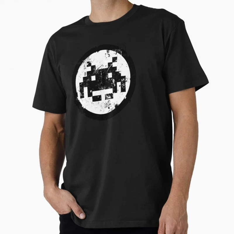 

80's Retro Pixel Screen Cartoon Space Invaders 0601 Arcade Gift T Shirt Old school games Graphic Clothes US Size Tops S-6XL