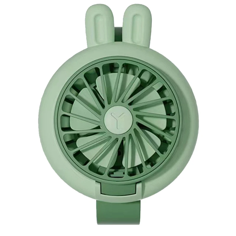 Wristband Fan 300Mah Kids Mini Wristband Multifunction Portable With Breathing Light Watch Model Fan, Durable Easy Install Green