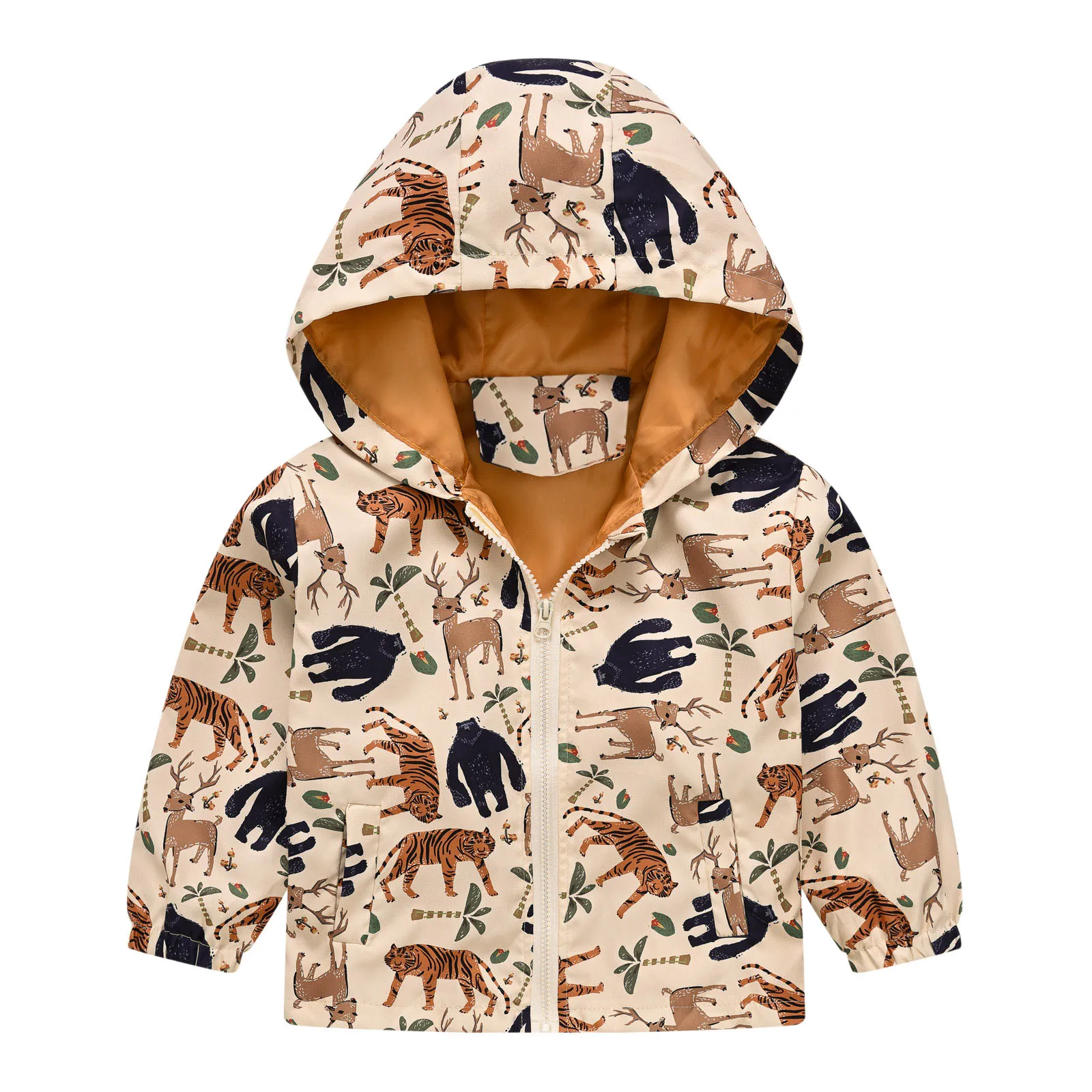 Fashion Boys Jacket Spring Autumn Summer Casual Kids Windbreaker Coats For Girls Hooded Outwear 2 3 4 5 6 Year Children Clothing