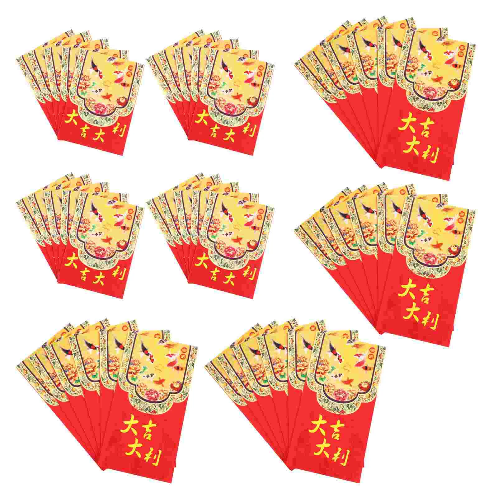 40 Pcs Spring Festival Gift Year 2021 Money Package OX Red Envelopes New Pearl Paper