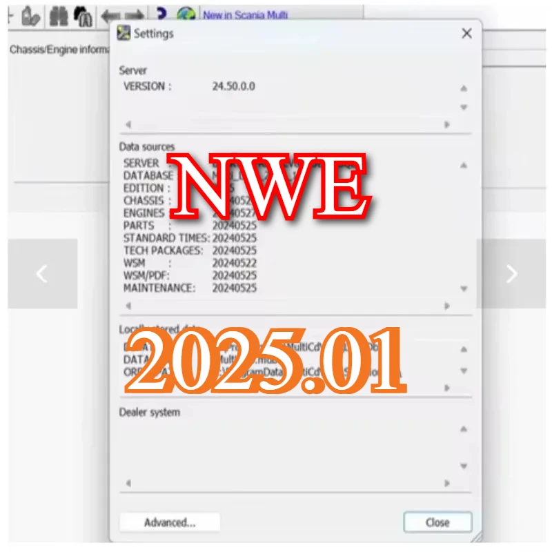 

For Scania Multi 2025.01 Multi Electronic Parts Catalogue Scania Multi Truck Bus & Engine Scania EPC with unexpire patch