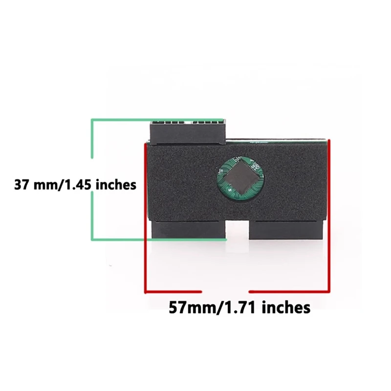 3.0 19Pin 1 To 2 Header Extension Wire USB HUB Connecting Line With Adopting Chip And Modular Cable Line And Expansion Card