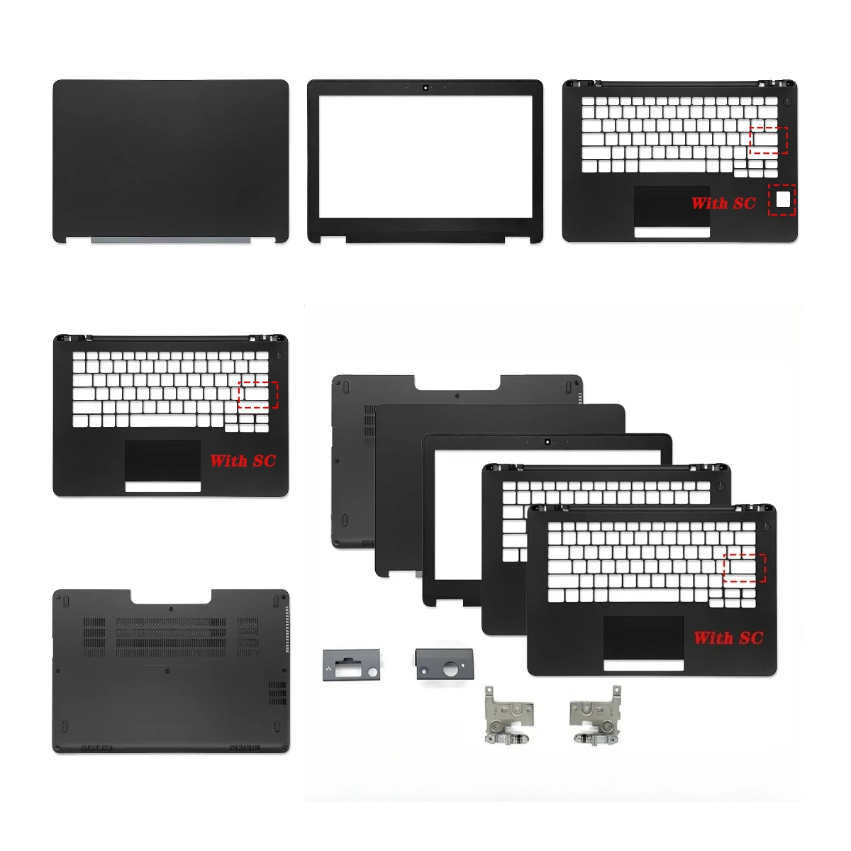 Neu geeignet für Latitude 7270 E7270 LCD-Rückabdeckung/Bildschirm-Frontblende/Tastaturblende/Unterseite des Gehäuses, Zubehör/Laptop-Gehäuse