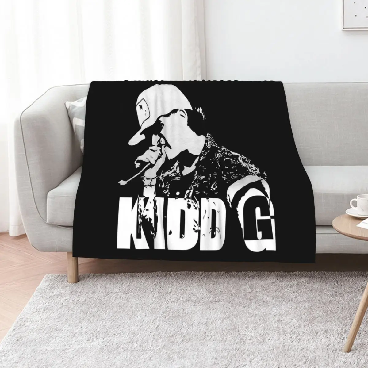 Kidd G Singer art Throw Blanket Custom Stuffeds manga Kid'S for winter Soft Big Blankets