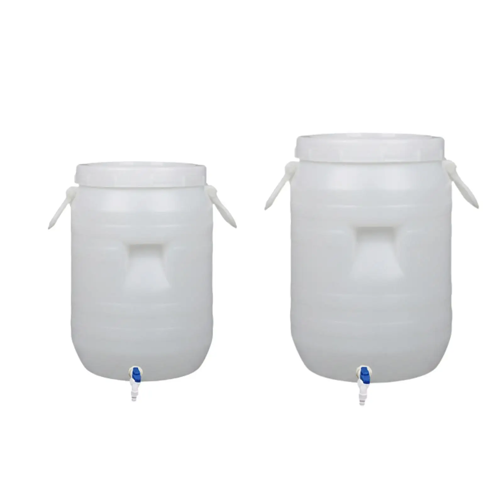 PP Bucket with Lid Storage Bin Lightweight Versatile Food Storage Container Organizer for Rice Laundry Bird feed Camping Cafe