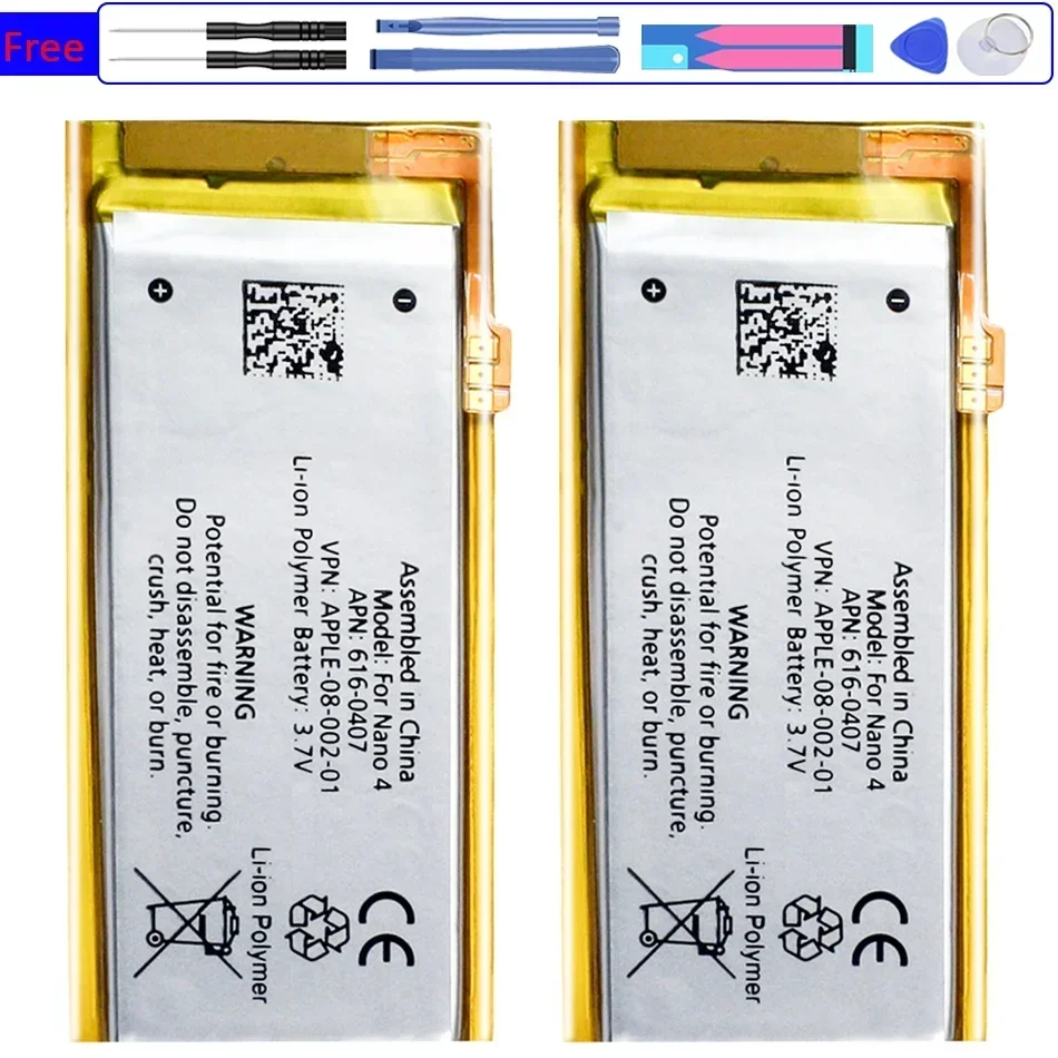 MP3 Battery Nano2 Nano3 Nano4 Nano5 Nano6 Nano7 For Apple iPod Nano 3 3rd 3TH 3Gen 4th 5th 6th 7th MP3 Bateira