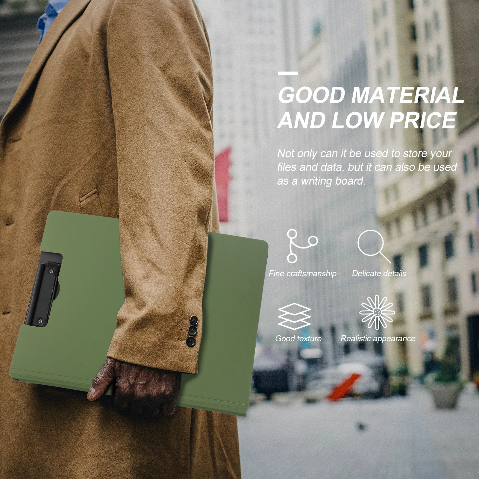 

Премиальный портативный планшет-клипборд для документов, для офиса, школы, бизнеса, конференций, органайзер для файлов