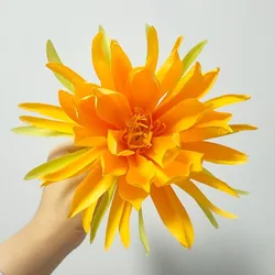 20cm Simulated Epiphyllum Flower Head Decoration Fake Flower Head Flower Background Wall Headdress Silk Flower Wedding Flower
