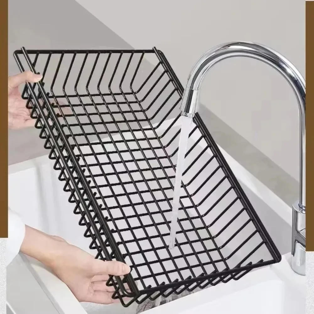 Kitchen Vegetable Basket Trolley Movable Microwave Oven Storage Rack Kitchen Multifunctional Storage Rack Space Saving Trolley