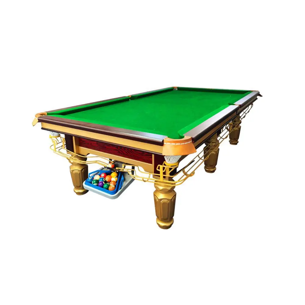 

Billiards Table Bare Table American Black Eight Indoor Household Billiards Table Standard Commercial Gold Leg Billiards Table