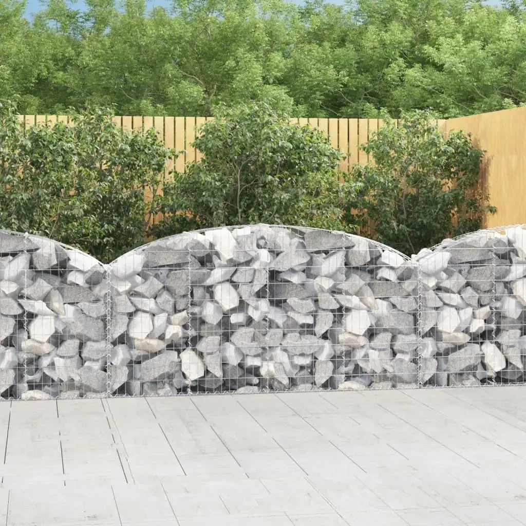 Galvanized Iron Arched Gabion Basket 78.7x11.8x31.5/39.4 for Landscaping & Garden Design