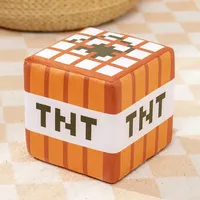 New TNT Plush Pillow Cube Bomb Toy Key Chain Pendant Soft Plush Stuffed Toys Xmas Birthday Gifts For Kids