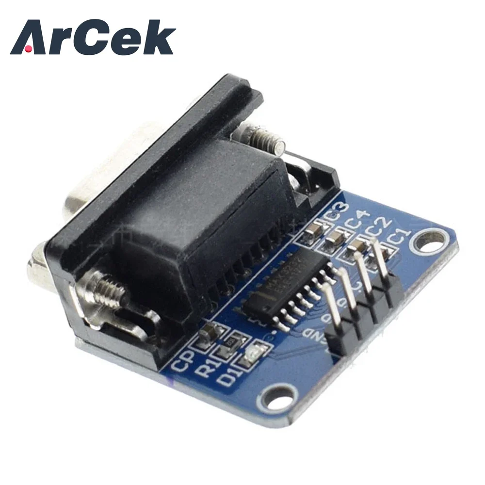 Módulo convertidor de puerto serie MAX3232 RS232 a TTL, conector DB9 MAX232 para Arduino