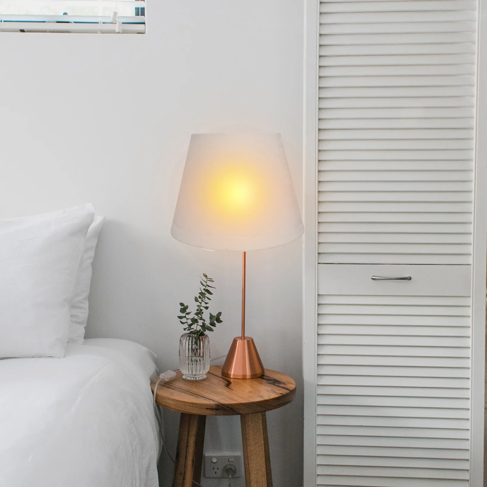 

Household Table Lampshade Cloth Lamp Shade Simple Style Decorative Printing Gold Lining For Home Bedroom Study Library Durable