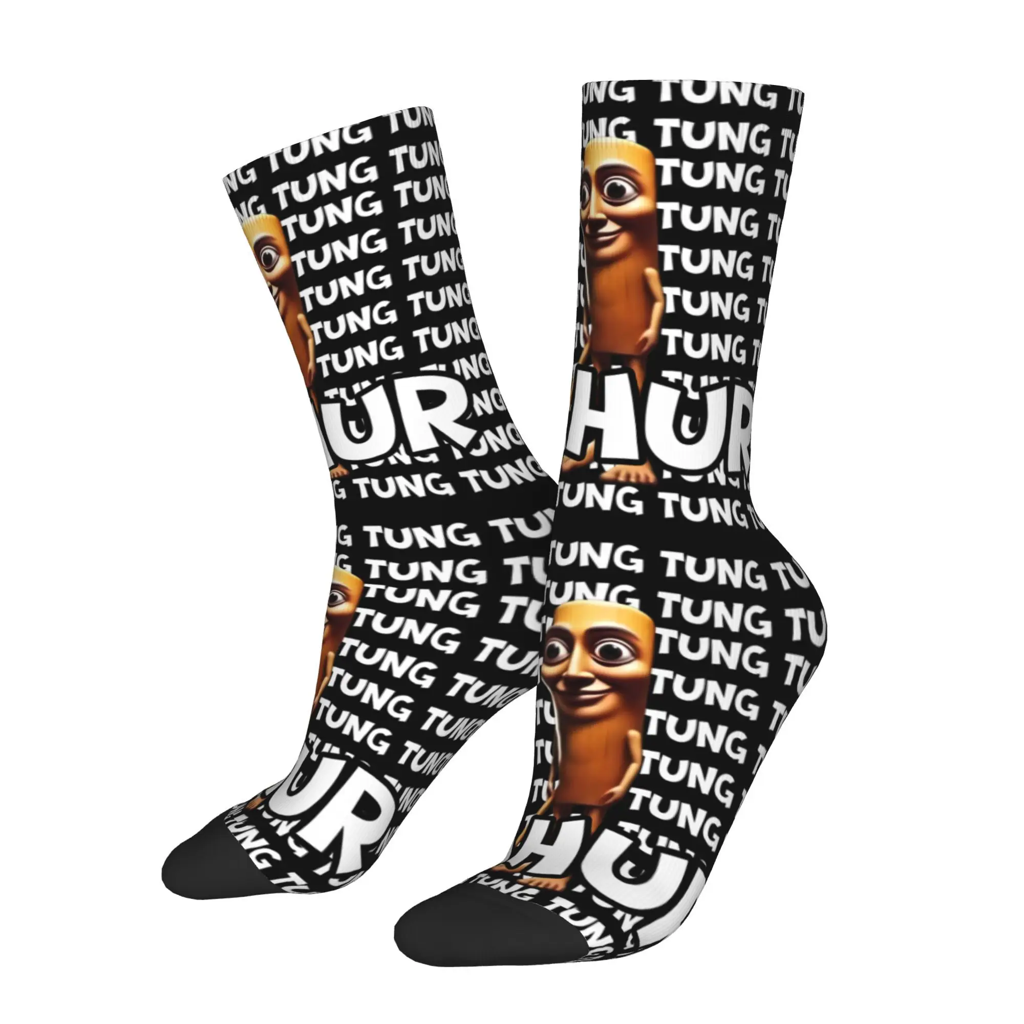

Vintage tung tung tung sahur Men's Socks Unisex Street Style Crazy Crew Sock Gift
