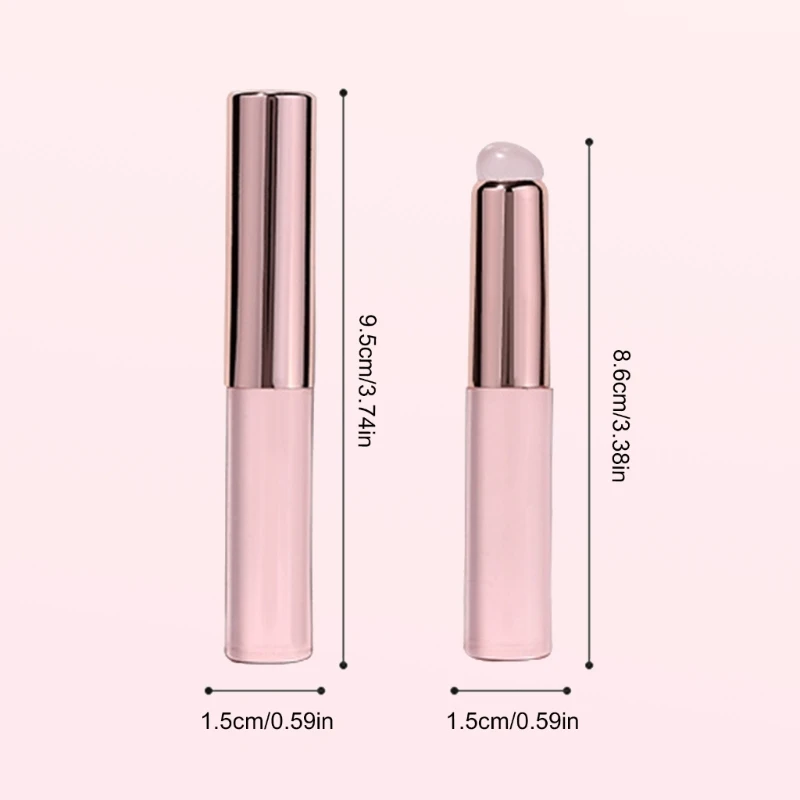 ลิปสติก Applicator แปรงทาลิปสติกซิลิโคน Make Up Brush แปรงเล็บซิลิโคนคอนซีลเลอร์แปรงแต่งหน้ารอบหัว Lip Drop Shipping