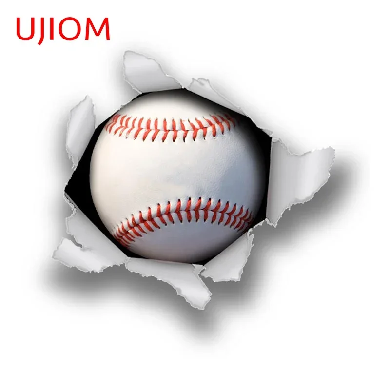 UJIOM Tennis Ball Wall Sticker Occlusion Scratch Decal Funny Suitcase Accessories cool waterproof Computer Wardrobe Stickers