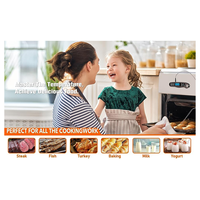 B43C Kitchen Digital Thermometer Instant Read Meat Oven Thermometer with Probe for Cooking Fast&Precise Food with Backlight