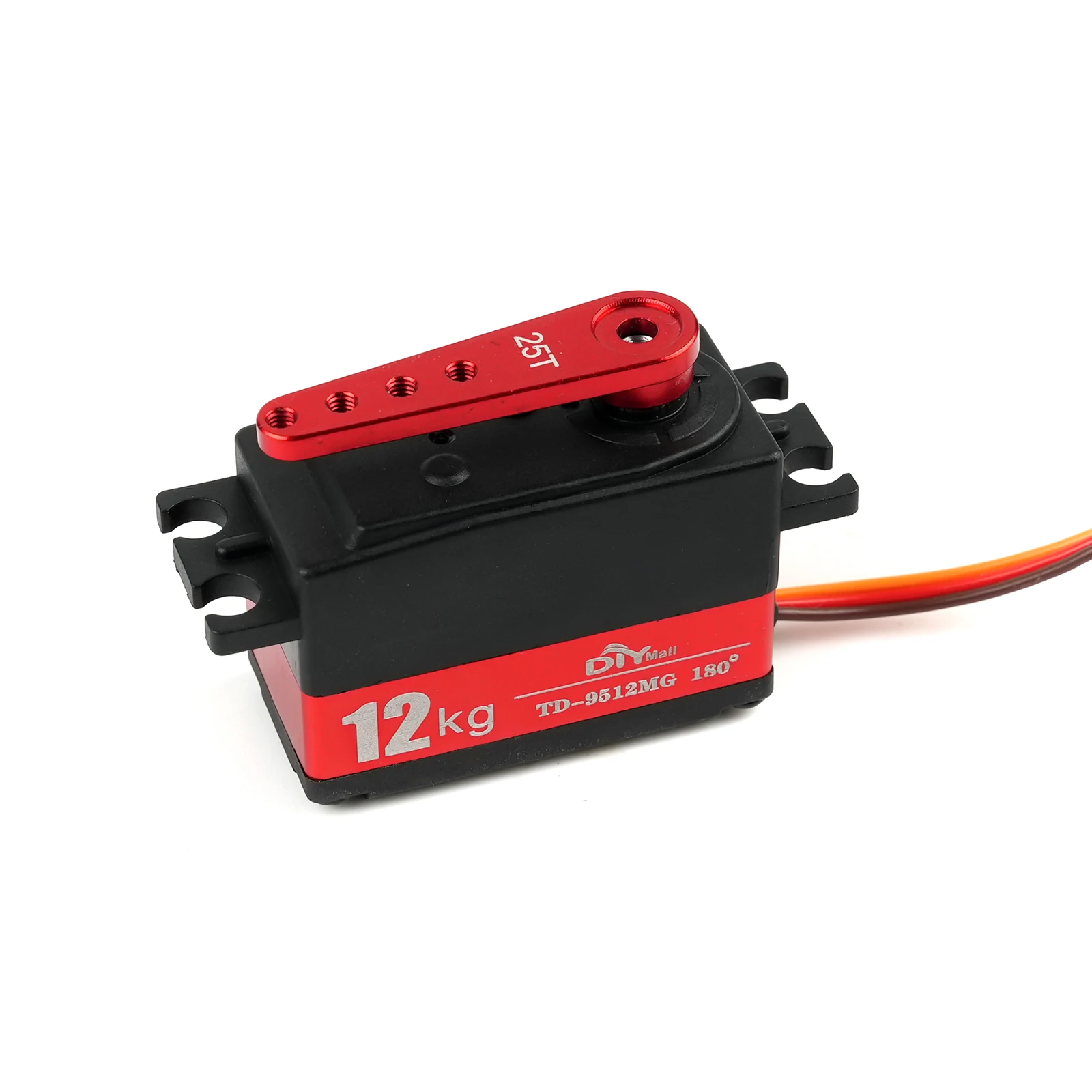 1PCS/2PCS/4PCS Red Aluminum Servo Horn Arm 25T Standard Servos Parts Long Swing Arm Replacement Accessories