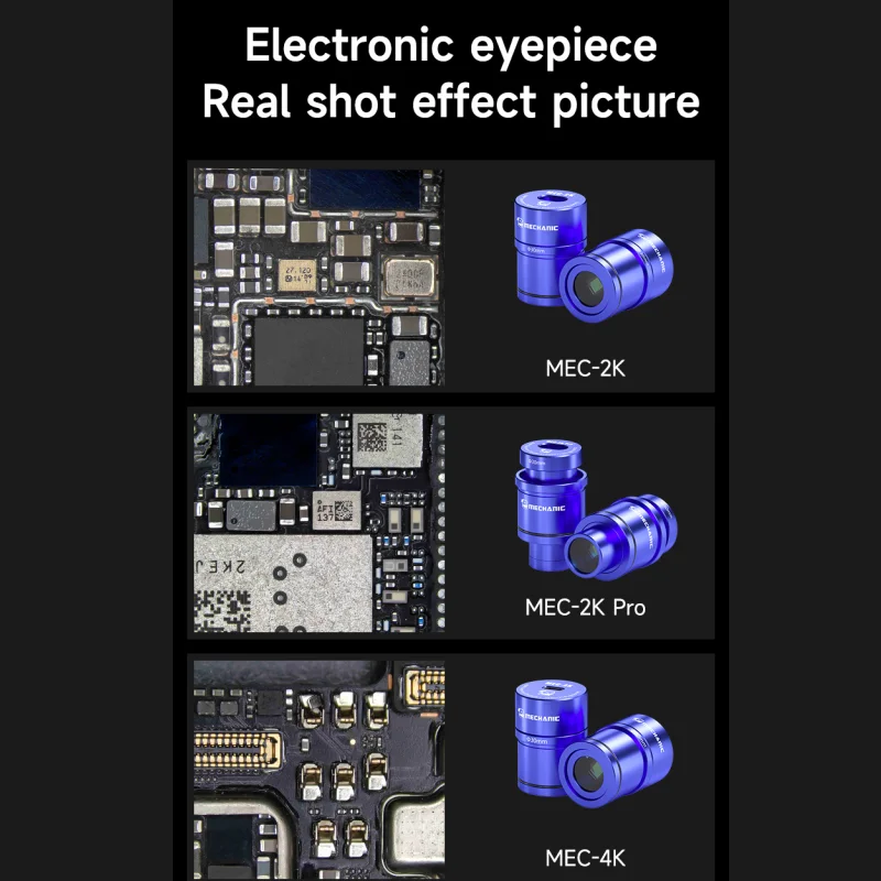 기계식 USB C 타입 현미경 접안 렌즈 카메라, 소니 1/2.3 호환 PC 휴대폰, PCB 마더 보드 납땜 수리, 2K 4K