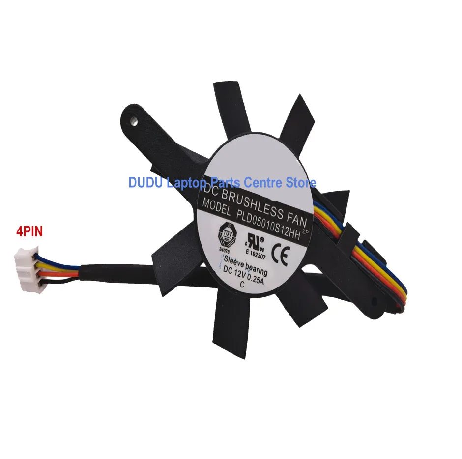 New Cooling Fan For AMD AMD W5000 W5100 WX5100 PLD05010S12HH DC12V 0.25A 4PIN&3PIN&2PIN