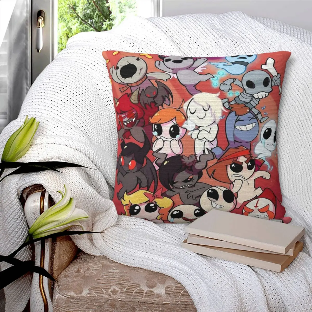 Game The Binding Of Isaac Pillowcase Printed Fabric Cushion Cover Decoration Pillow Case Cover Home Zipper 18